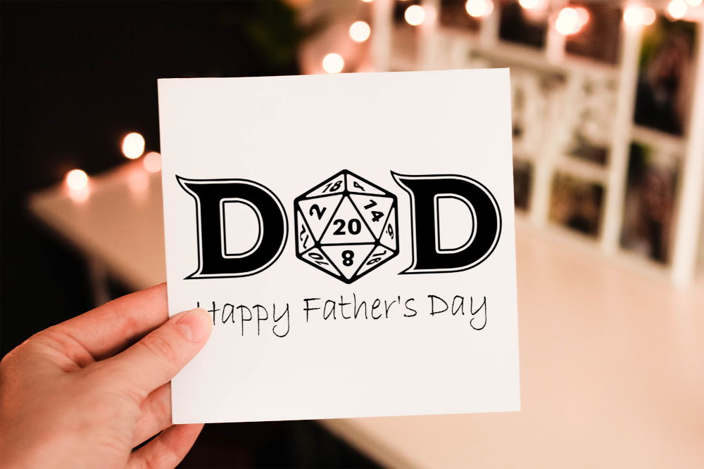 Dungeons and Dragons Father's Day Card, Card for Dad